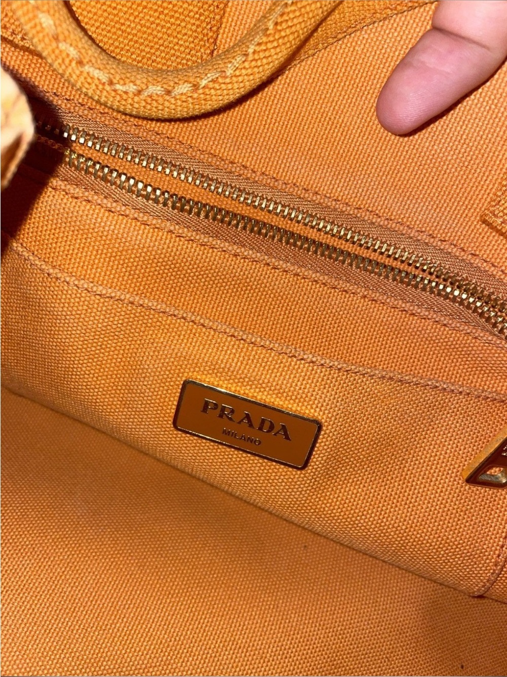 Prada Canapa Canvas Tote - Picture 9 of 10
